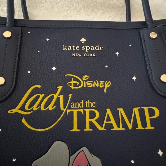 Kate Spade Disney Lady and the Tramp midnight navy tote shoulder bag - Picture 6 of 6
